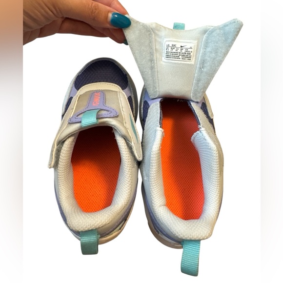 Nike Kids Air Max Blue and Orange Sneakers size 10. - Picture 8 of 8